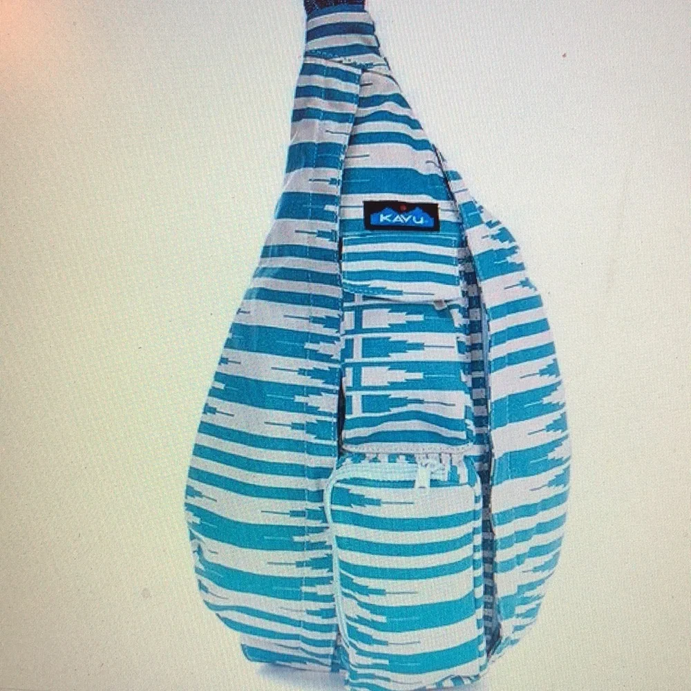 KAVU ROPE CROSSBODY BAG in SKYLINE IKAT NWT - Picture 11 of 12